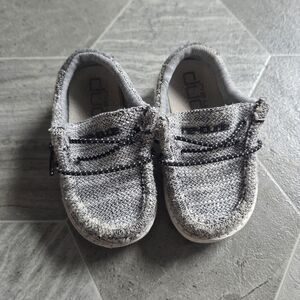 Children's Gray Hey Dude Slip-On Knit Shoes